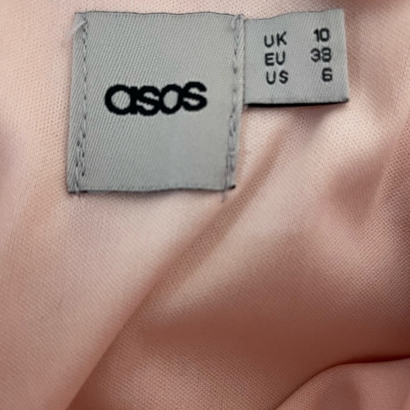 Asos Pink Midi Dress Open Back 6 - Picture 6 of 7